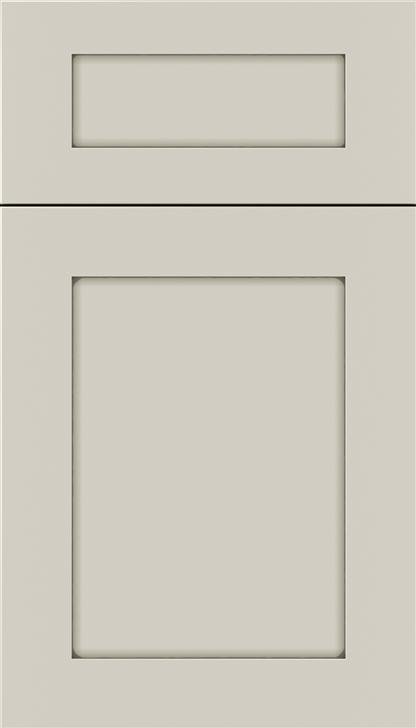 Plymouth 5pc Maple shaker cabinet door in Cirrus with Pewter glaze