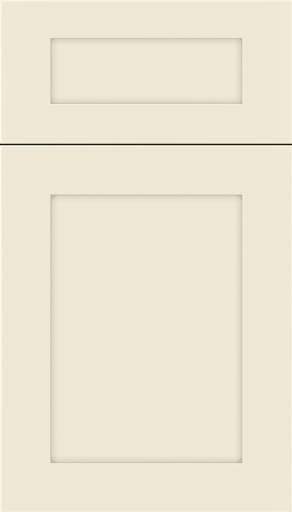 Plymouth 5pc Maple shaker cabinet door in Seashell with Pewter glaze