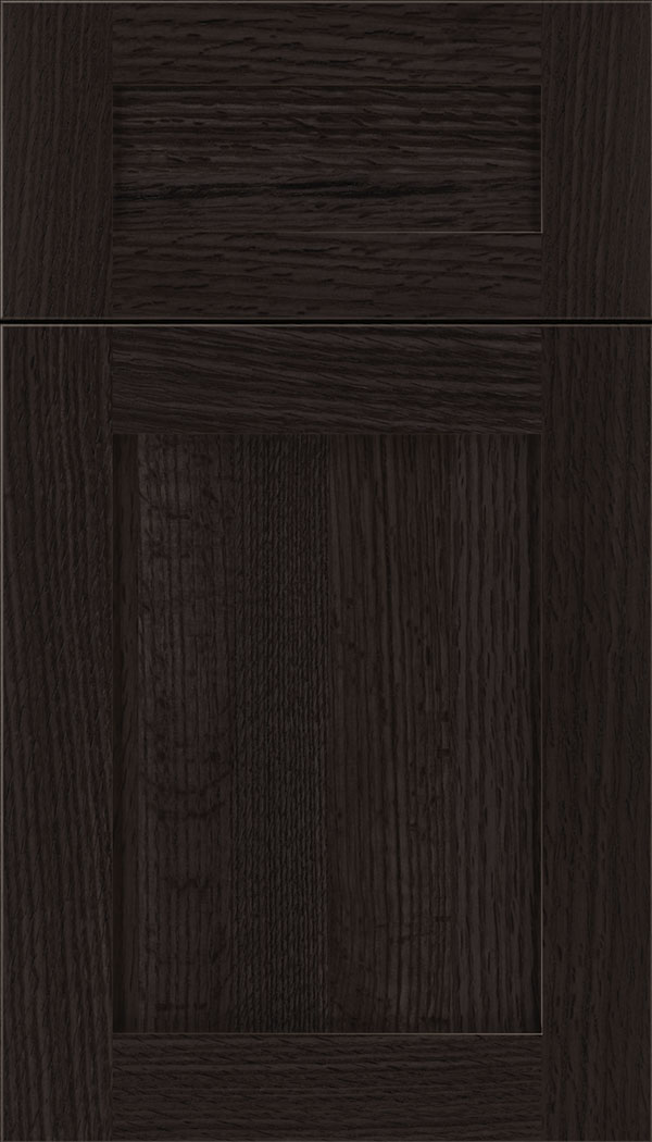 Plymouth 5pc Rift Oak shaker cabinet door in Charcoal