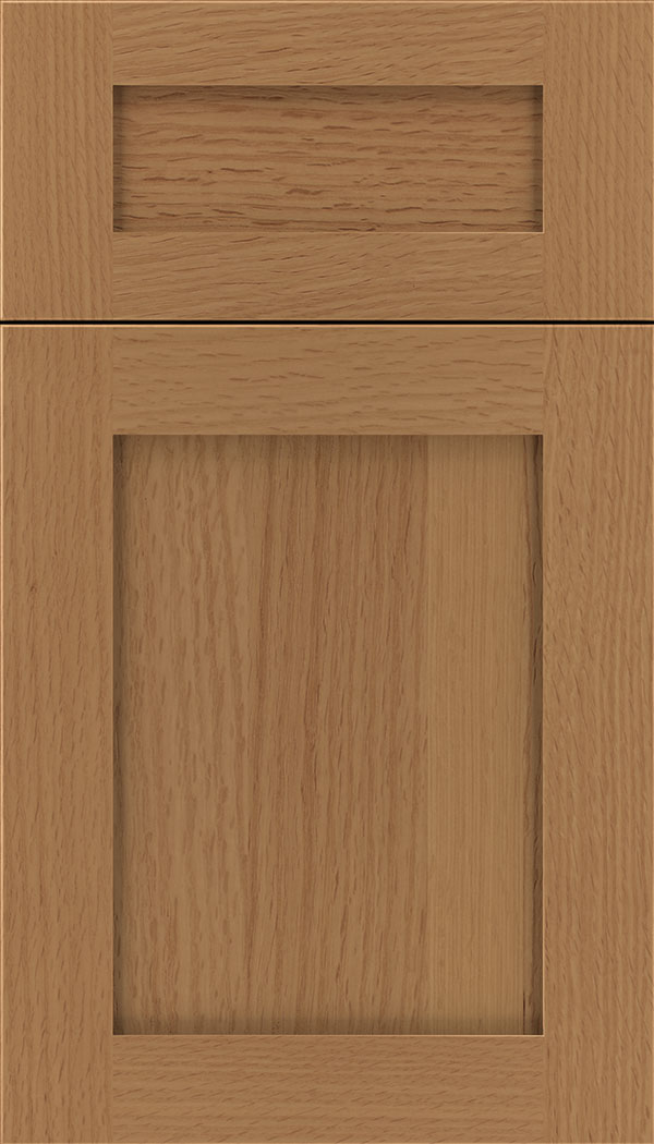 Plymouth 5pc Rift Oak shaker cabinet door in Ginger