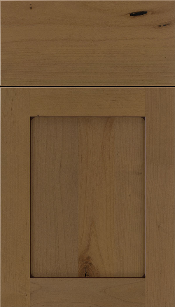 Plymouth Alder shaker cabinet door in Tuscan with Mocha glaze