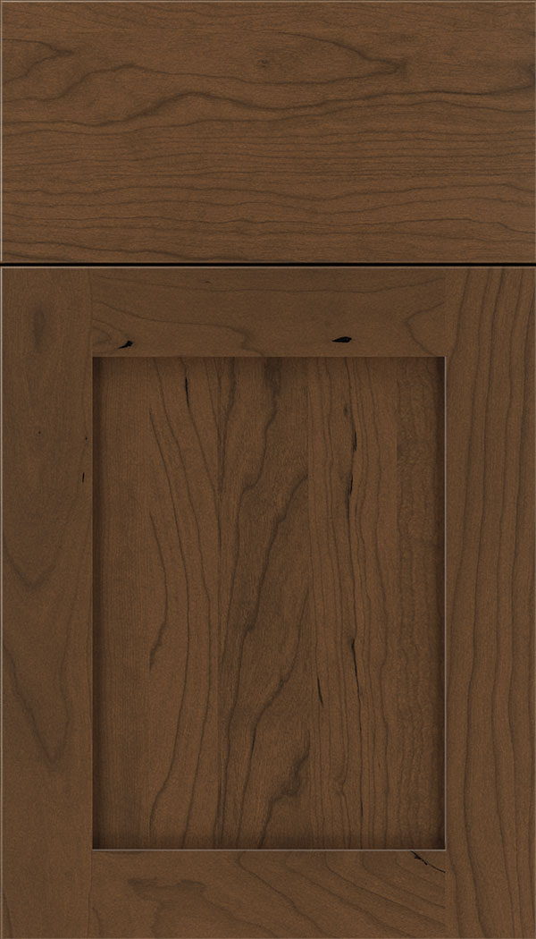 Plymouth Cherry shaker cabinet door in Sienna