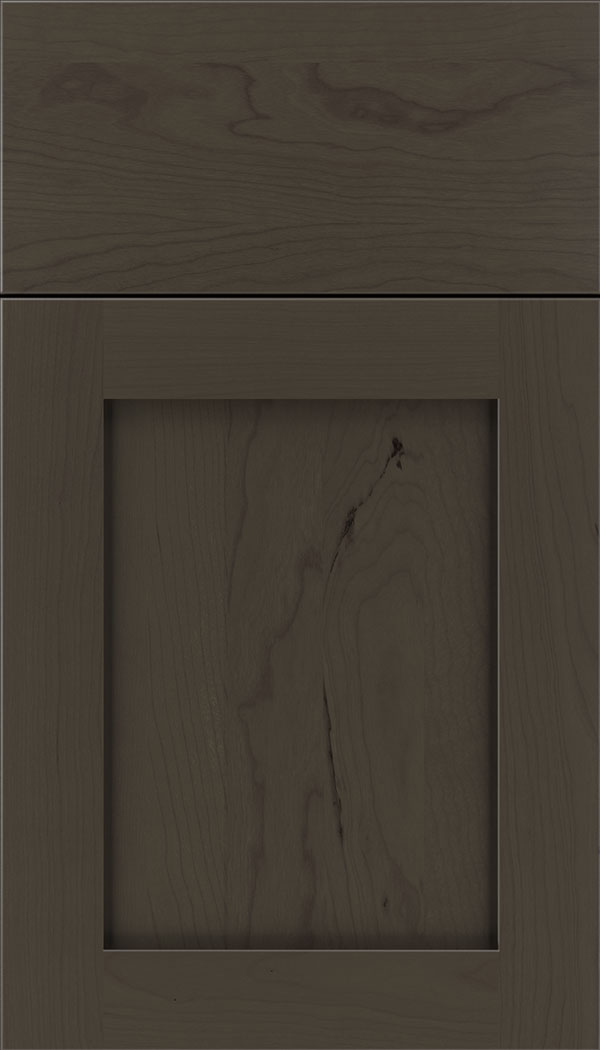 Plymouth Cherry shaker cabinet door in Thunder