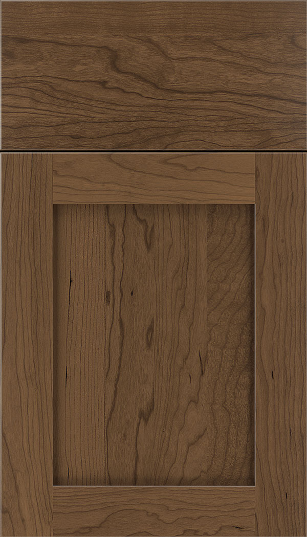 Plymouth Cherry shaker cabinet door in Toffee