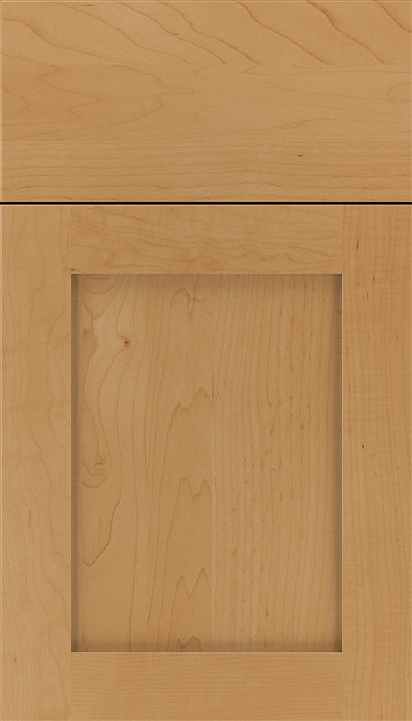 Plymouth Maple shaker cabinet door in Ginger