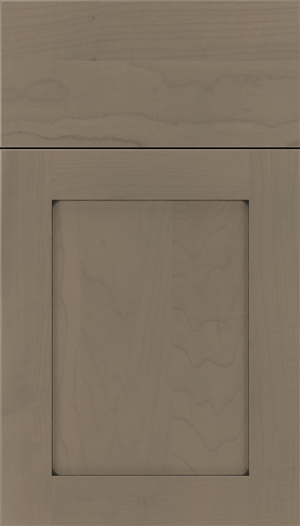 Plymouth Maple shaker cabinet door in Winter with Black glaze