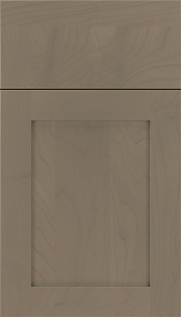 Plymouth Maple shaker cabinet door in Winter with Pewter glaze