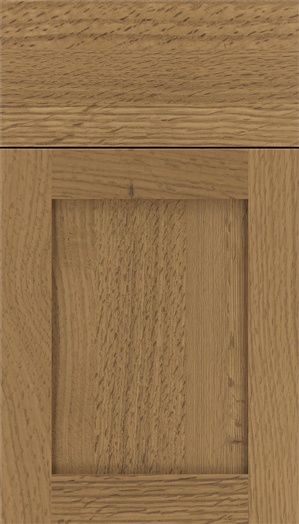 Plymouth Rift Oak shaker cabinet door in Tuscan