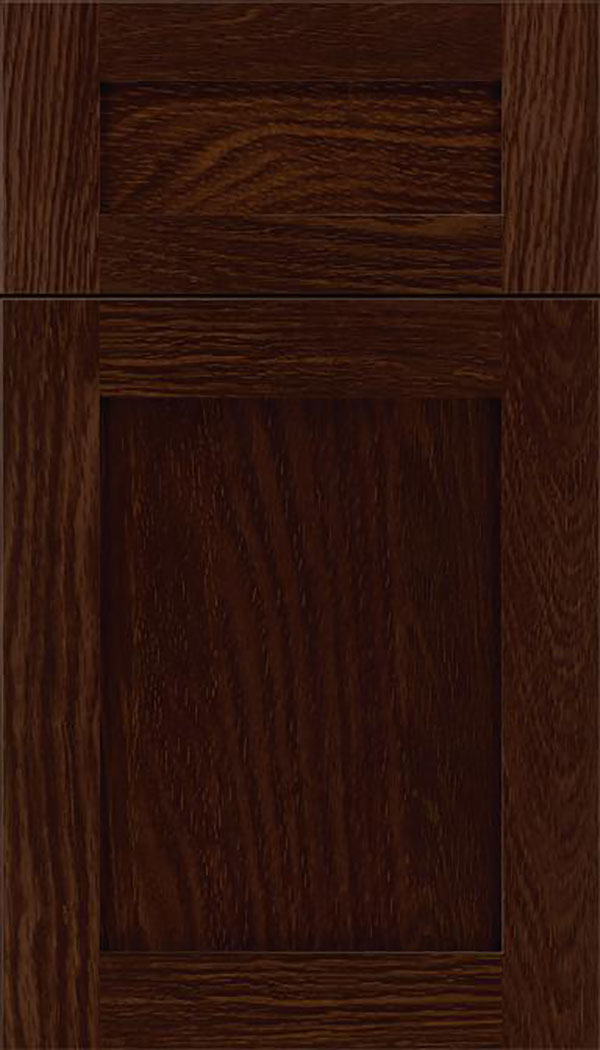 Salem 5pc Oak shaker cabinet door in Cappuccino