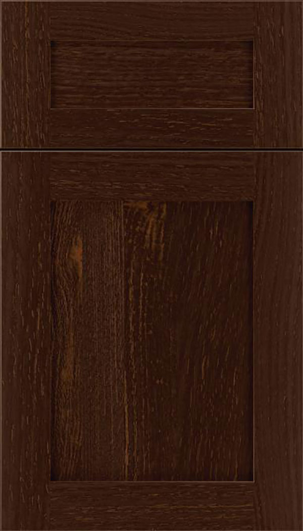 Salem 5pc Rift Oak shaker cabinet door in Cappuccino