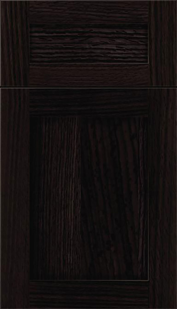 Salem 5pc Rift Oak shaker cabinet door in Charcoal