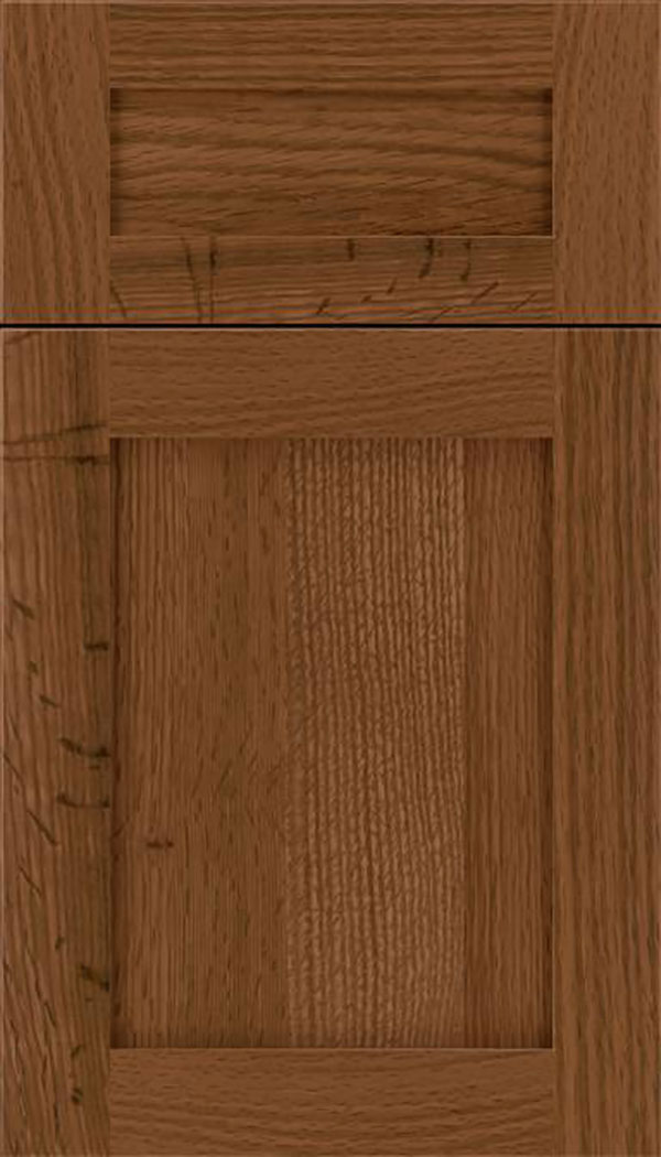 Salem 5pc Rift Oak shaker cabinet door in Sienna