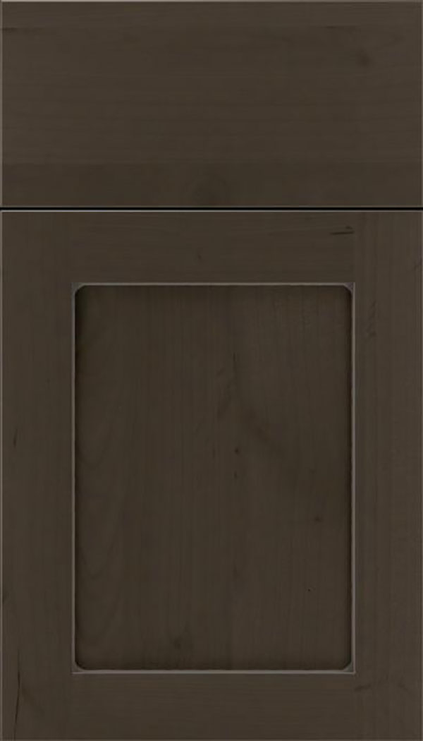 Salem Alder shaker cabinet door in Thunder with Pewter glaze