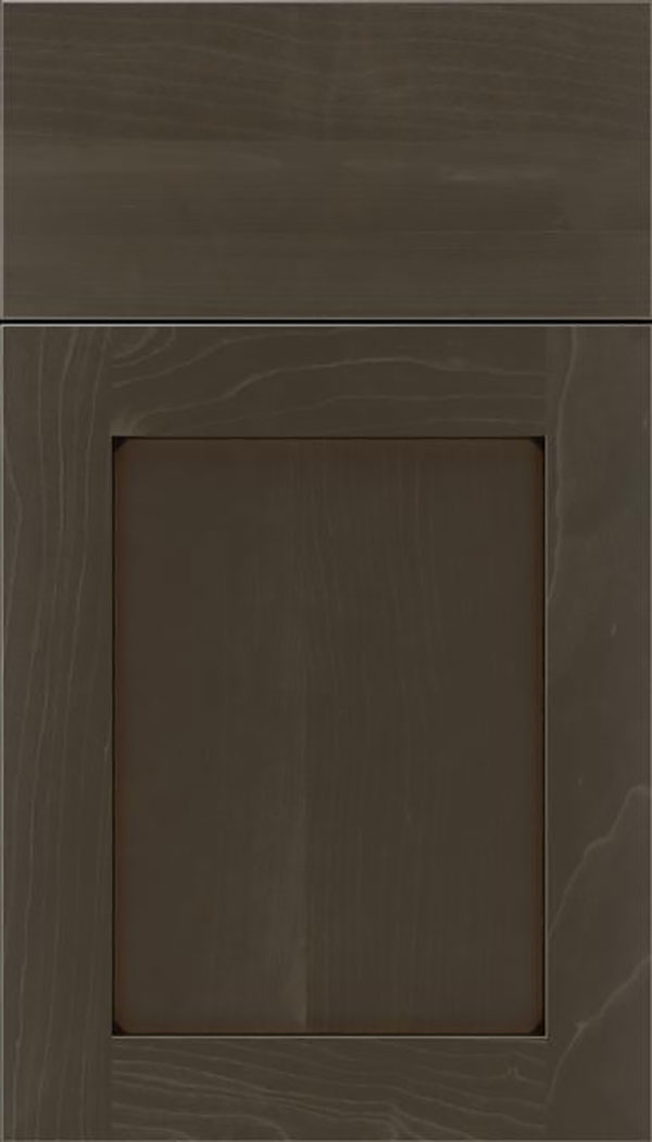 Salem Maple shaker cabinet door in Thunder with Black glaze