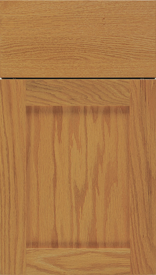 Salem Oak shaker cabinet door in Spice