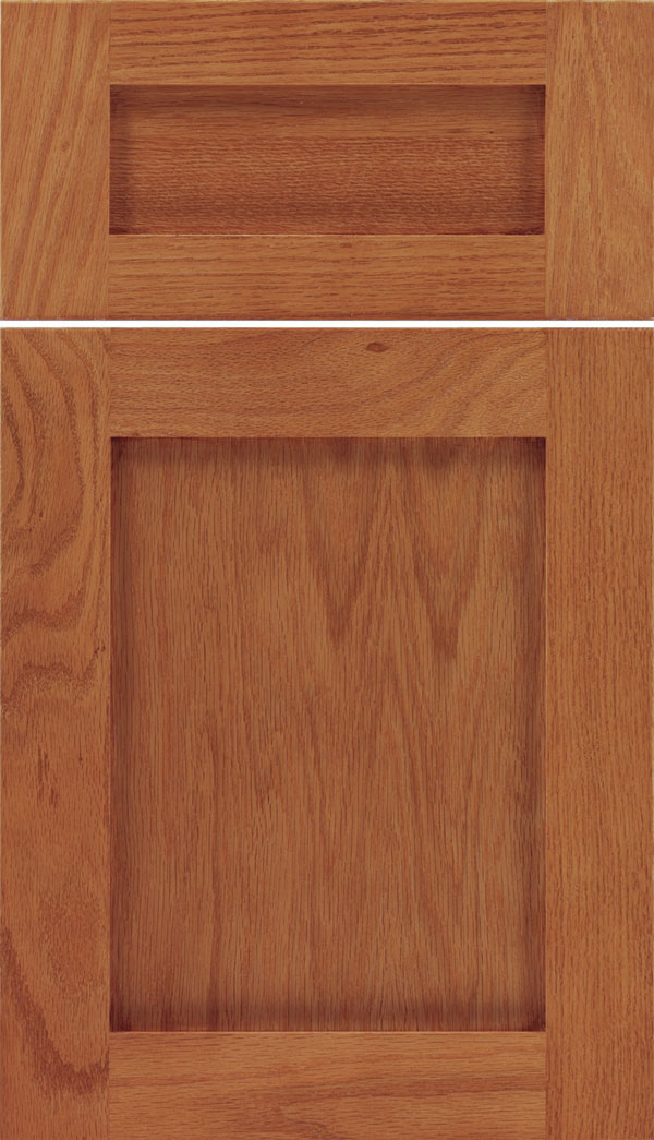 Salem Oak shaker cabinet door in Spice