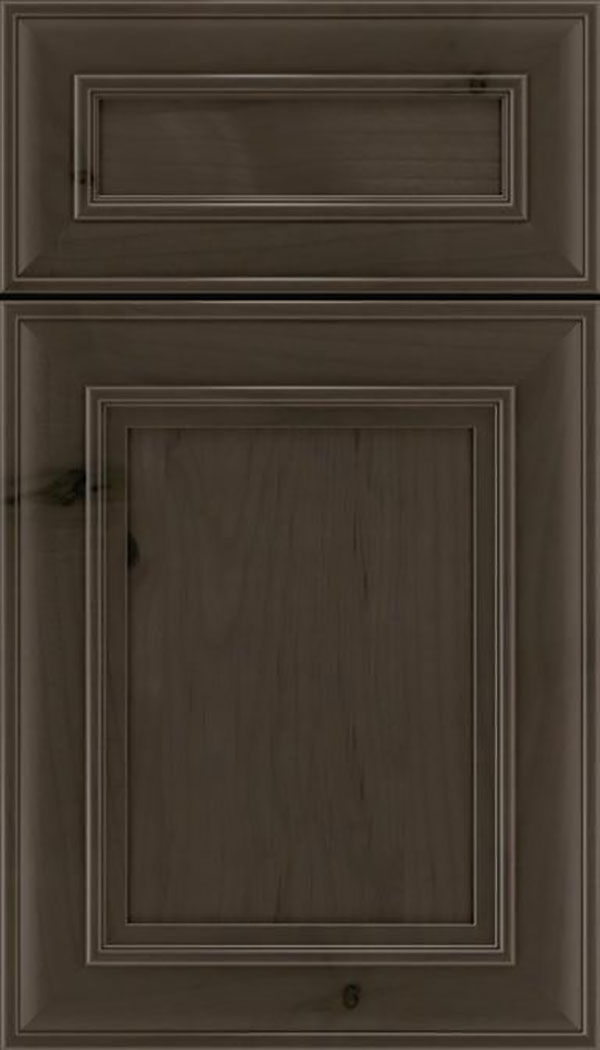 Sheffield 5pc Alder recessed panel cabinet door in Thunder
