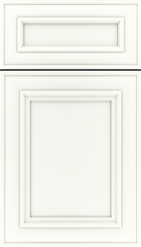 Sheffield 5pc Maple recessed panel cabinet door in Whitecap