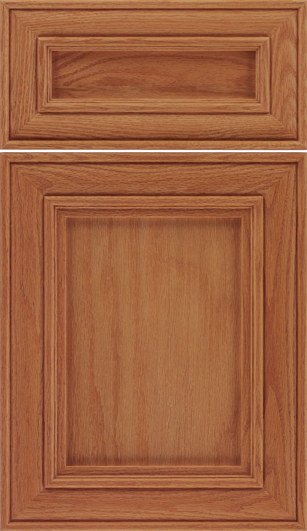 Sheffield 5pc Oak recessed panel cabinet door in Spice
