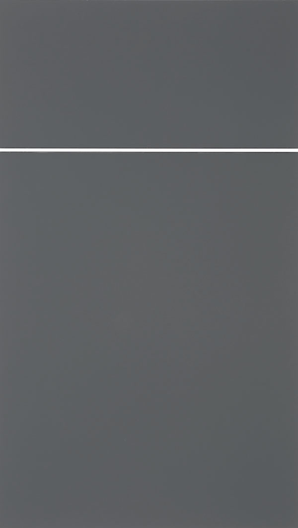 Dark Grey Acrylic Cabinet Finish - Kitchen Craft Cabinetry