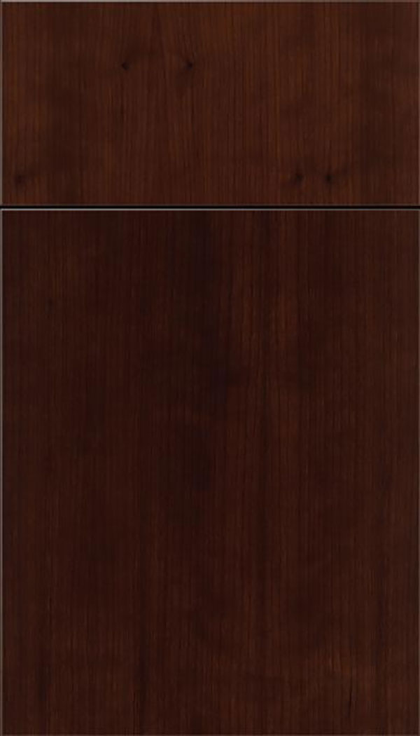 Summit Cherry slab cabinet door in Cappuccino