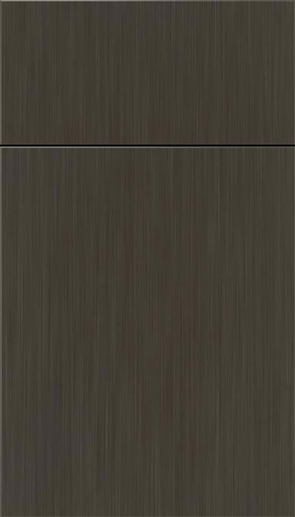 Summit Maple slab cabinet door in Weathered Slate