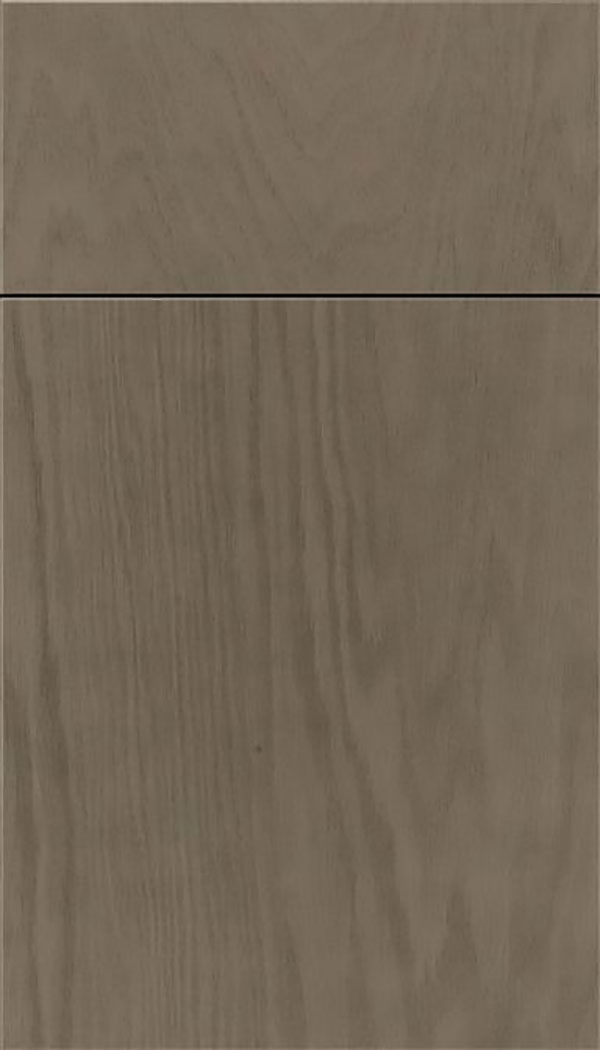 Summit Oak slab cabinet door in Winter