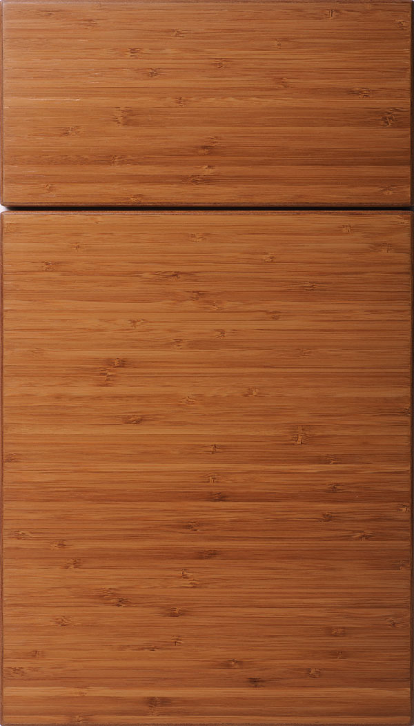 Summit horizontal Bamboo slab cabinet door in Natural