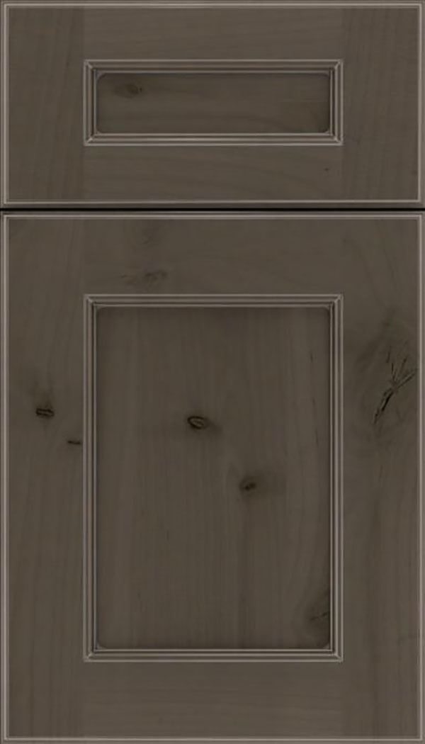 Tamarind 5pc Alder shaker cabinet door in Thunder with Pewter glaze