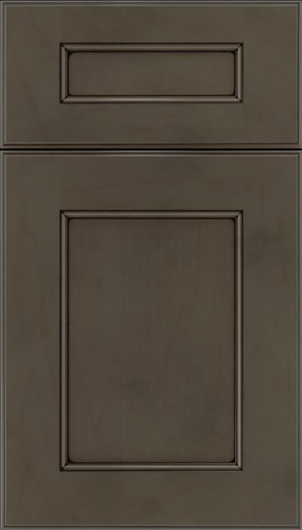 Tamarind 5pc Maple shaker cabinet door in Thunder with Black glaze
