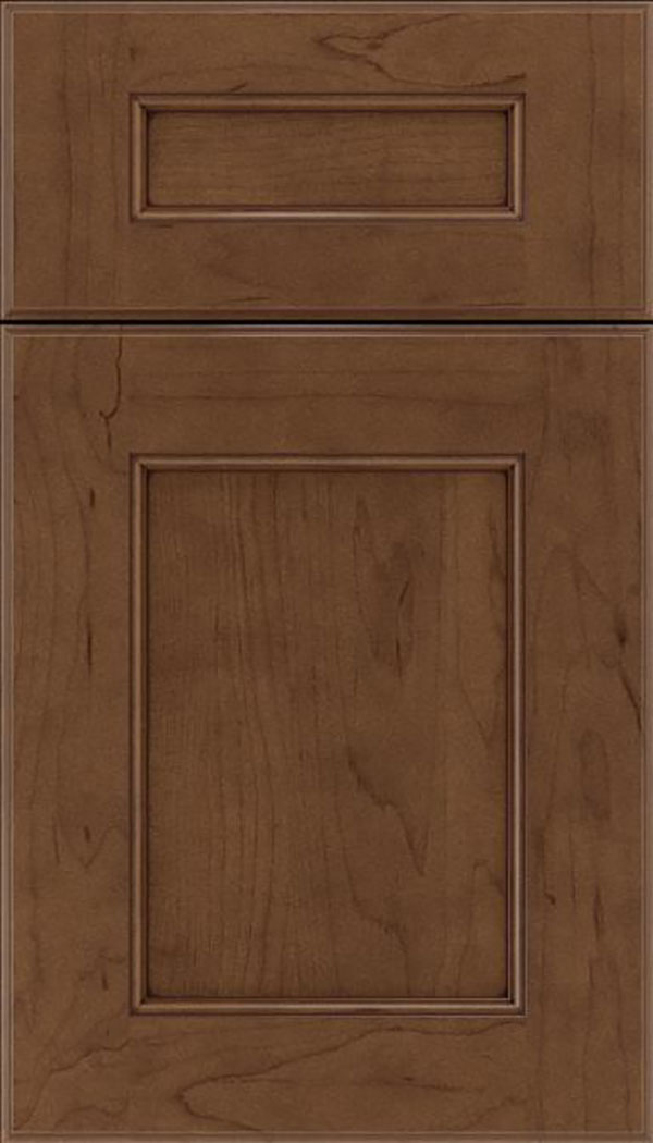 Tamarind 5pc Maple shaker cabinet door in Toffee with Mocha glaze