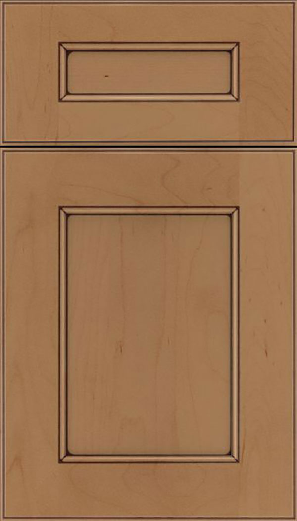 Tamarind 5pc Maple shaker cabinet door in Tuscan with Mocha glaze