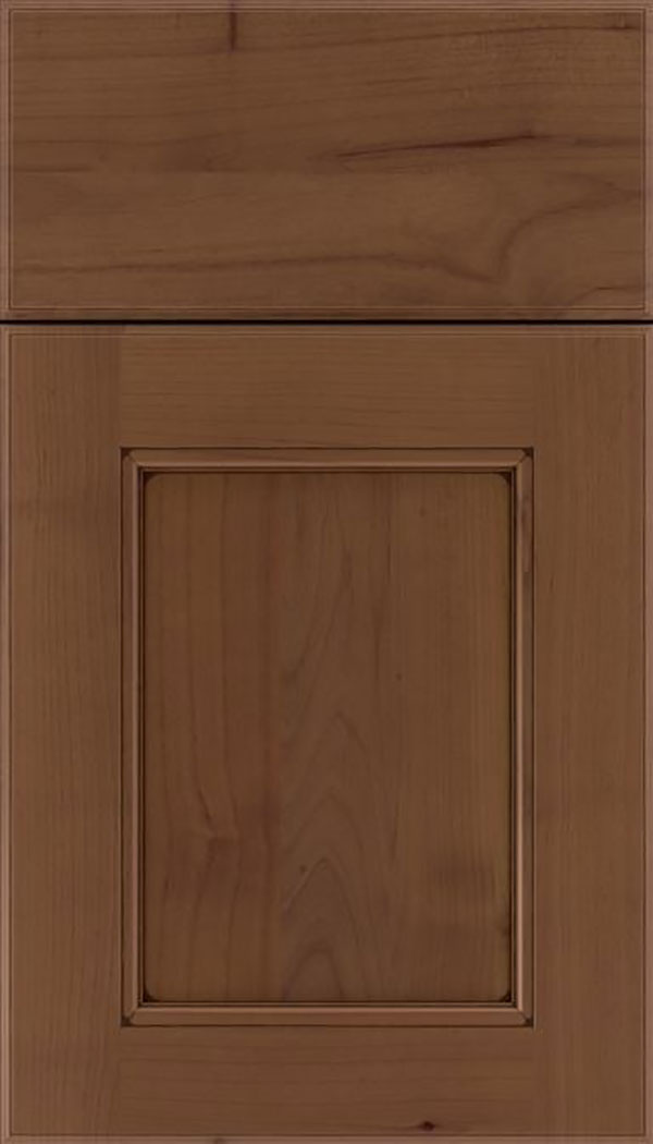 Tamarind Alder shaker cabinet door in Sienna with Mocha glaze