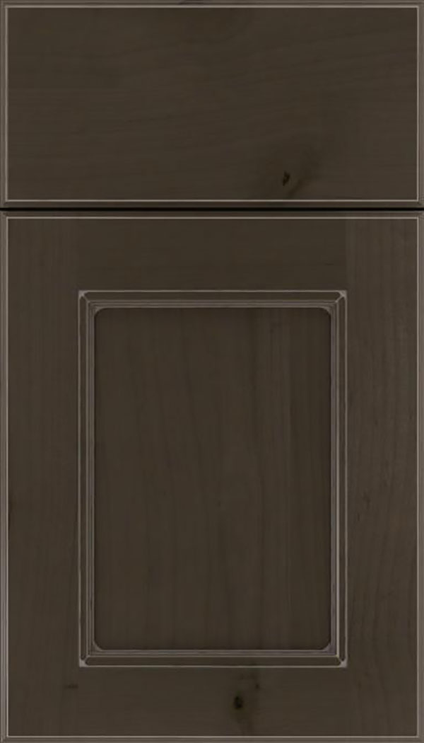 Tamarind Alder shaker cabinet door in Thunder with Pewter glaze
