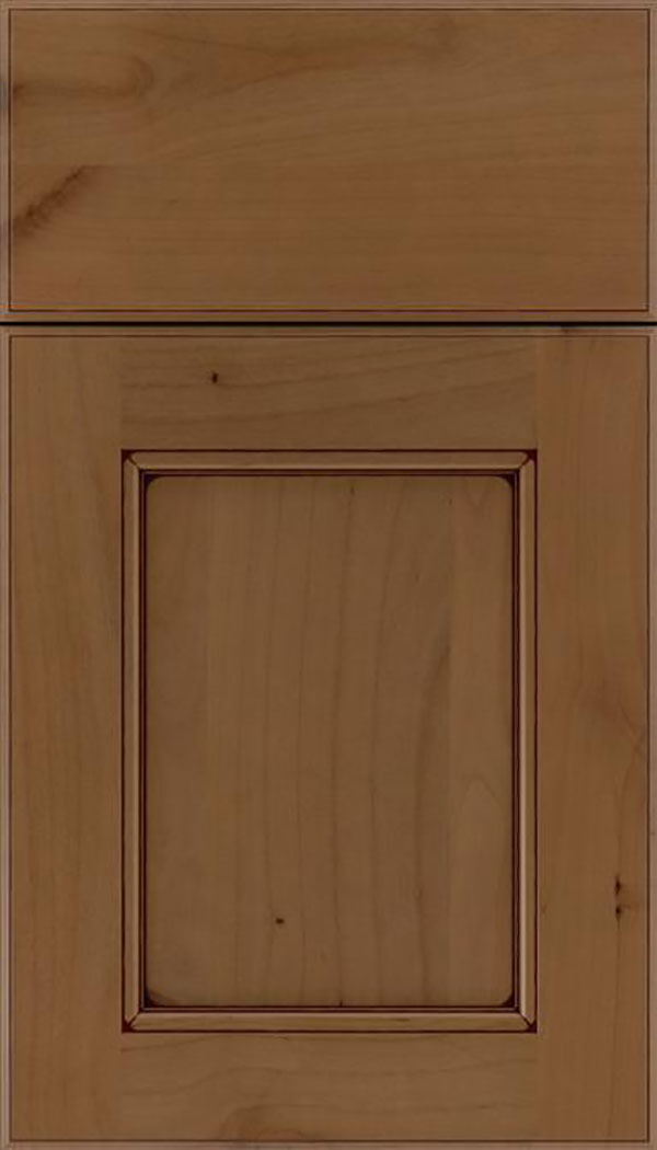 Tamarind Alder shaker cabinet door in Tuscan with Mocha glaze