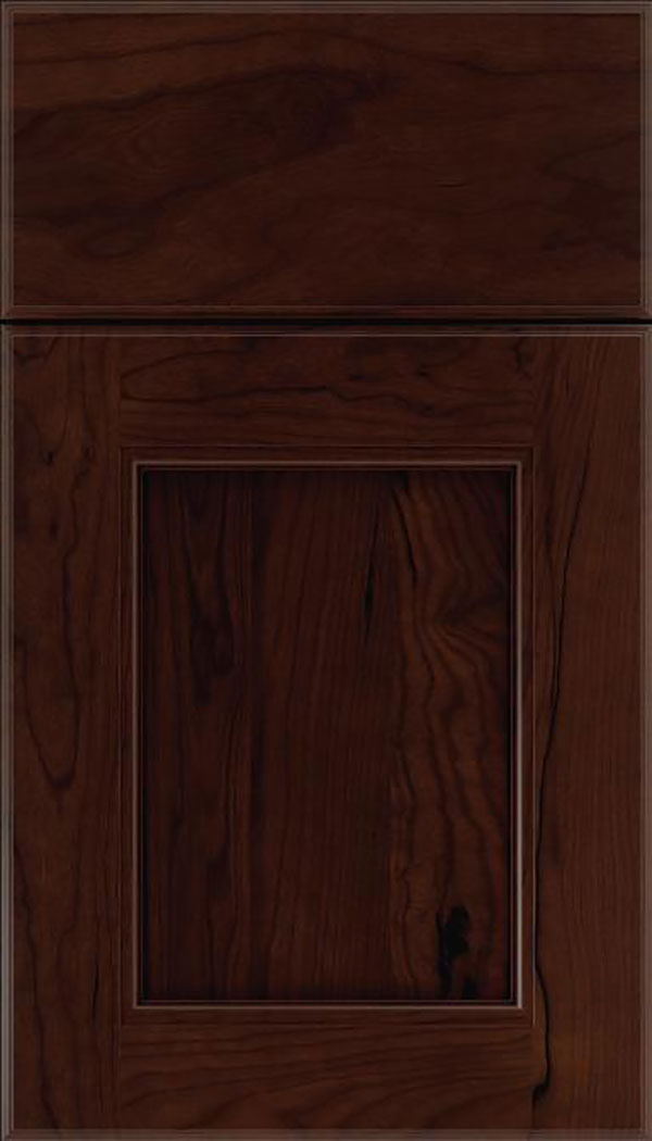 Tamarind Cherry shaker cabinet door in Cappuccino