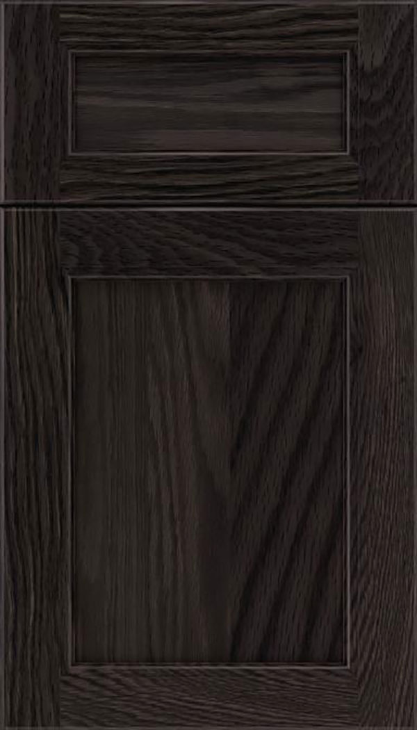 Templeton 5pc Oak recessed panel cabinet door in Espresso