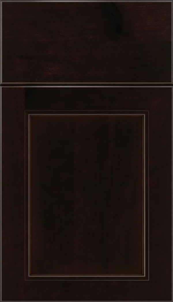Templeton Alder recessed panel cabinet door in Espresso