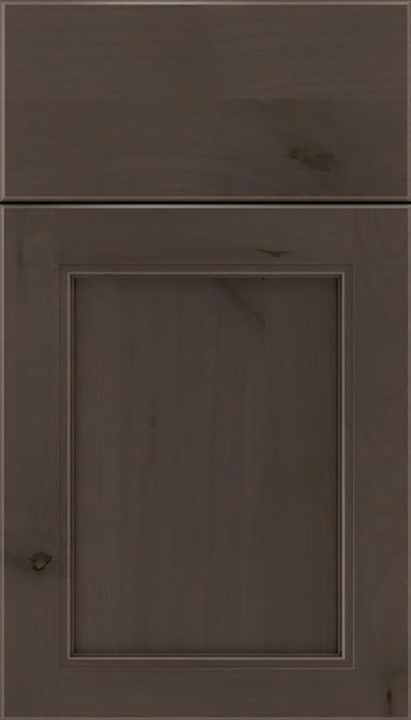 Templeton Alder recessed panel cabinet door in Thunder
