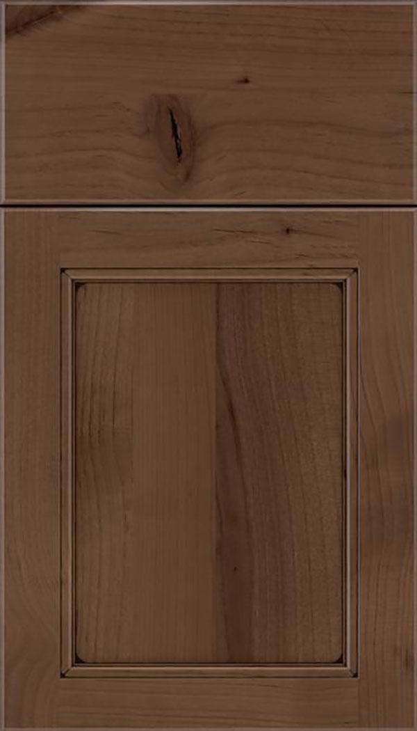 Templeton Alder recessed panel cabinet door in Toffee with Black glaze