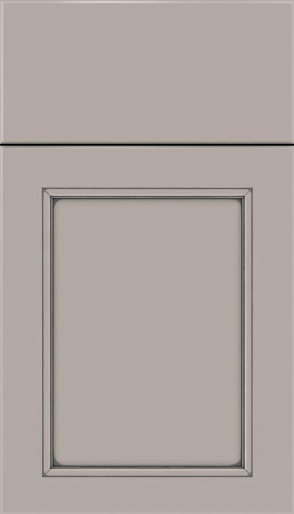 Templeton Maple recessed panel cabinet door in Nimbus with Pewter glaze