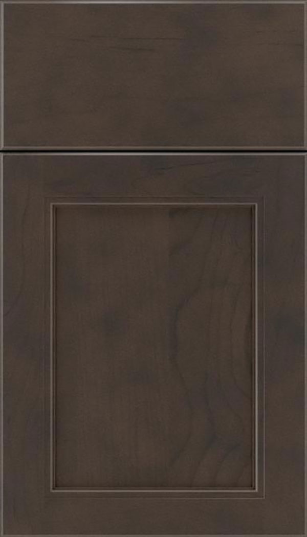 Templeton Maple recessed panel cabinet door in Thunder