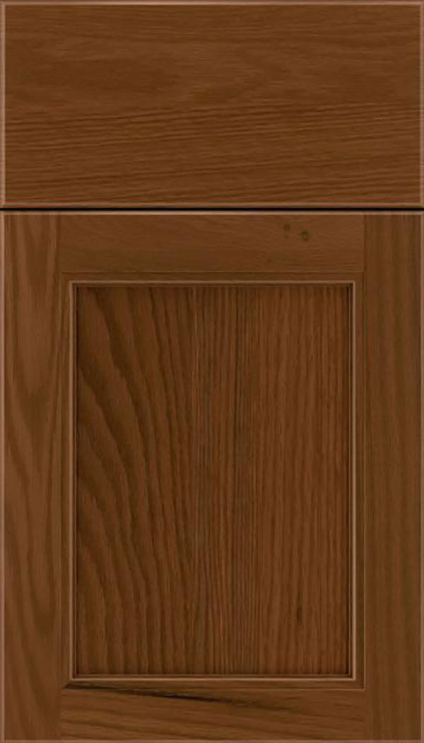 Templeton Oak recessed panel cabinet door in Sienna