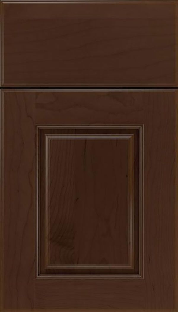 Whittington Maple raised panel cabinet door in Cappuccino