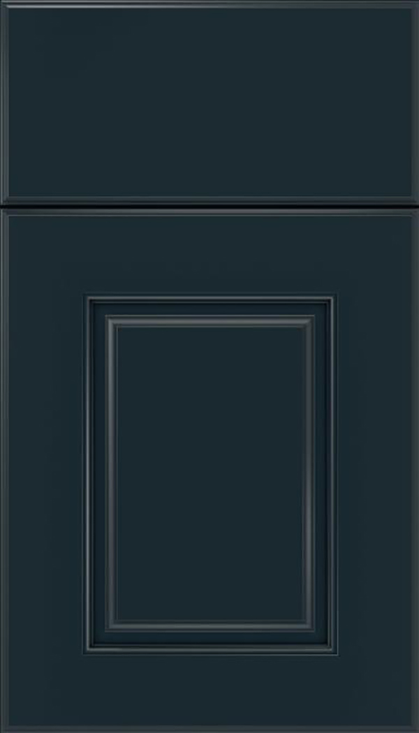 Whittington Maple raised panel cabinet door in Gunmetal Blue