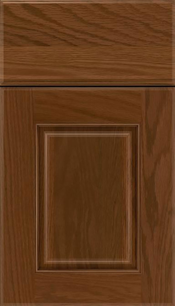 Whittington Oak raised panel cabinet door in Sienna