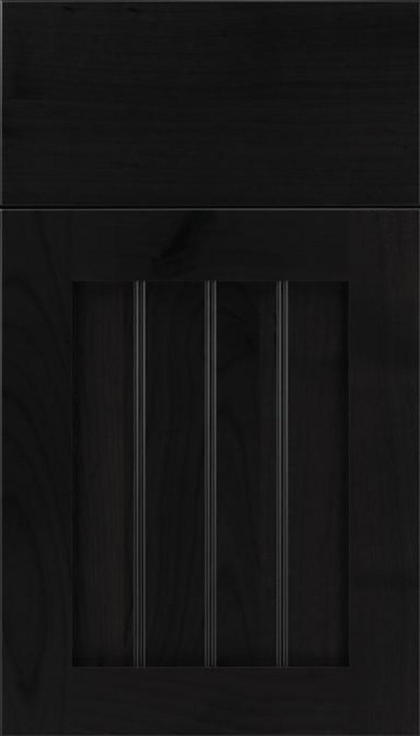 Winfield Alder beadboard cabinet door in Charcoal