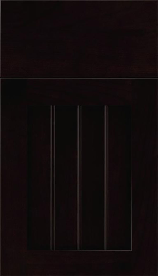 Winfield Alder beadboard cabinet door in Espresso