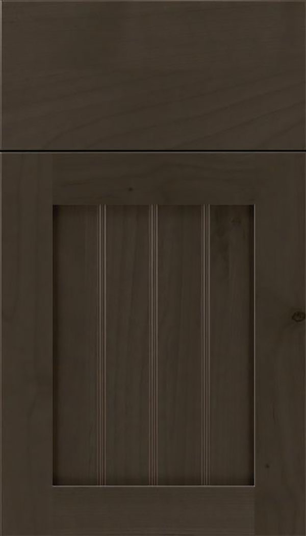 Winfield Alder beadboard cabinet door in Thunder