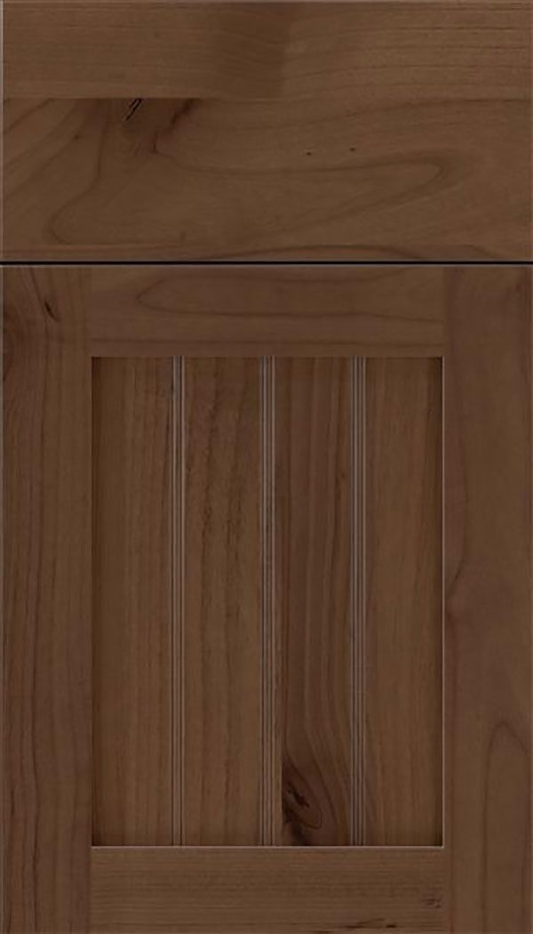 Winfield Alder beadboard cabinet door in Toffee